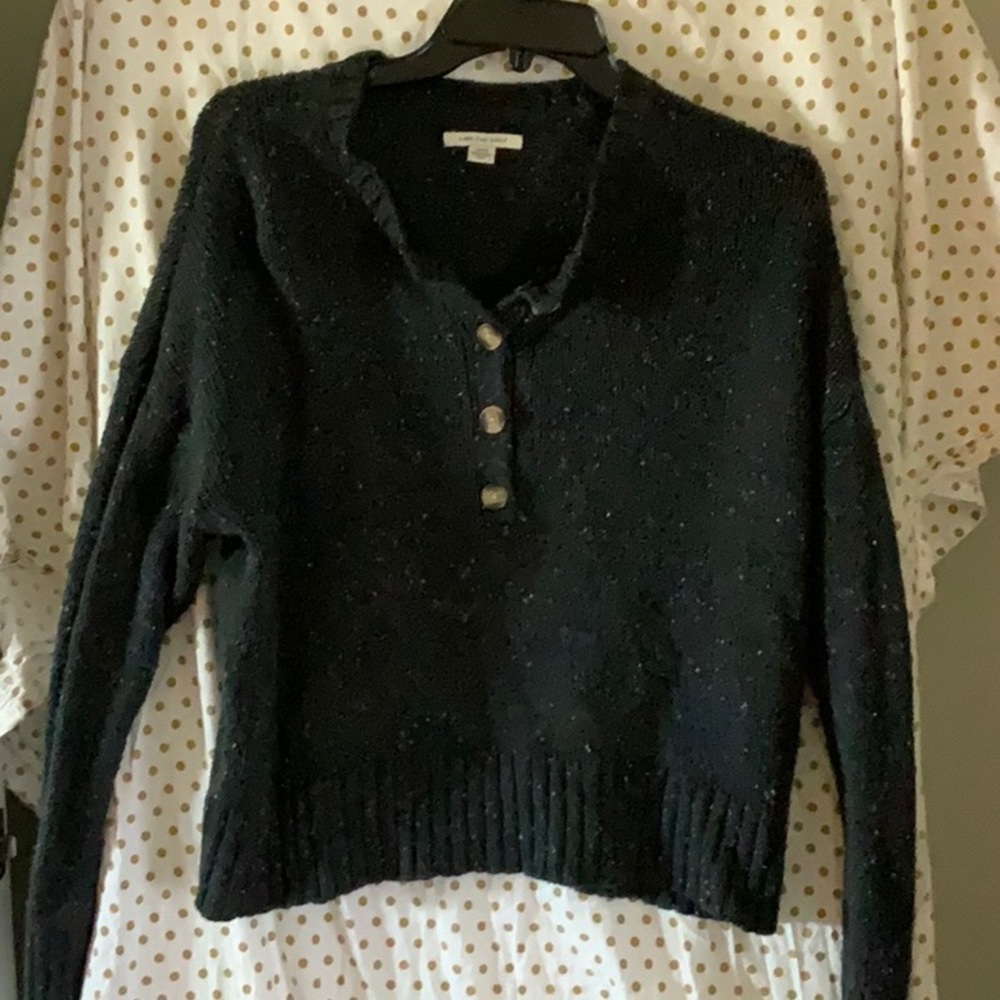 Black speckled sweater